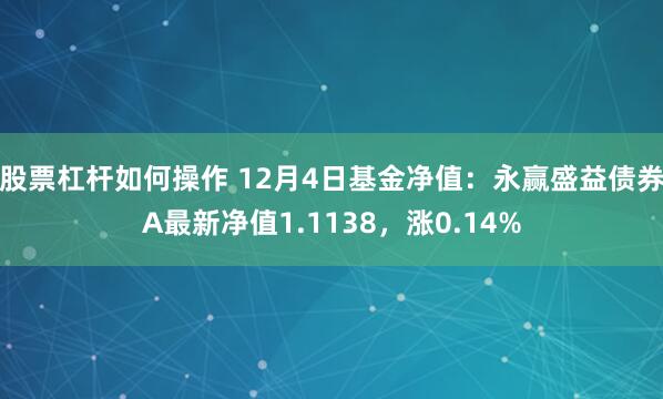 股票杠杆如何操作 12月4日基金净值：永赢盛益债券A最新净值1.1138，涨0.14%